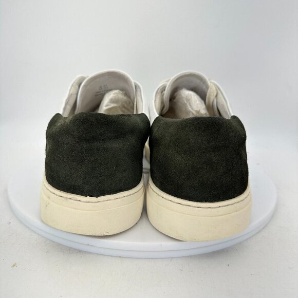 COS Low Top Trainer Men Size 10.5 Leather Casual Sneaker Shoes White Black - Picture 6 of 13